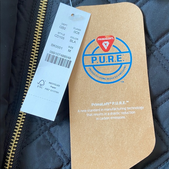 J. Crew Quilted Barn Vest, Black, NWT - Picture 6 of 13